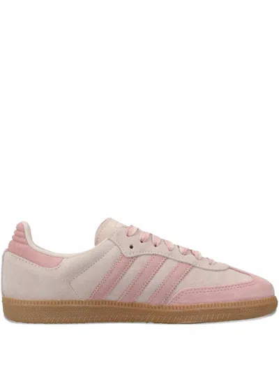 Adidas Originals Samba Three-stripe Sneakers In Pink