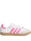 Adidas Originals Samba Three-stripe Sneakers In White