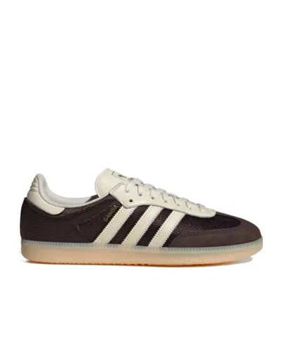 Adidas Originals Samba Three-striped Sneakers In Brown