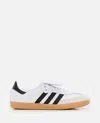Adidas Originals Adidas Men's White Core Black Gold Me Sambae Suede And Leather Low-top Trainers In White