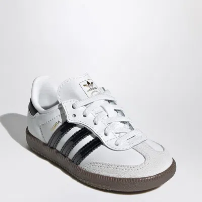 ADIDAS ORIGINALS ADIDAS ORIGINALS SAMBA WHITE/BLACK SNEAKERS WITH ELASTIC LACES