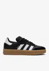 Adidas Originals Samba Xlg Leather Low-top Sneakers In Black