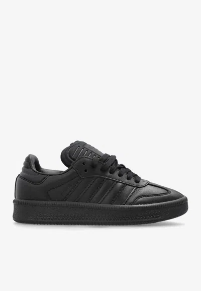 Adidas Originals Samba Xlg Leather Sneakers In Black
