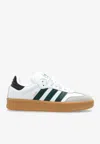 Adidas Originals Adidas Womens White Night Indigo Gum Samba Og Logo-print Leather Low-top Trainers In White