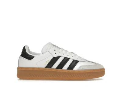 Pre-owned Adidas Originals Samba Xlg White Black Sneakers In Cloud White/core Black/gum In Multi