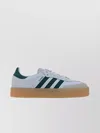 Adidas Originals Womens Sambae Leather Low-top Trainers White Collegiate Green G