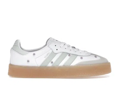Pre-owned Adidas Originals Sambae Floral White (women's) Sneakers In Cloud White/linen Green/gum In Multi