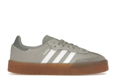 Pre-owned Adidas Originals Sambae Grey (women's) Sneakers In Grey Two/cloud White/grey Three