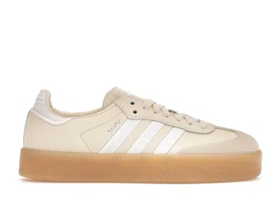 Pre-owned Adidas Originals Sambae Gum (women's) Sneakers In Wonder White/cloud White/silver Metallic In Multi
