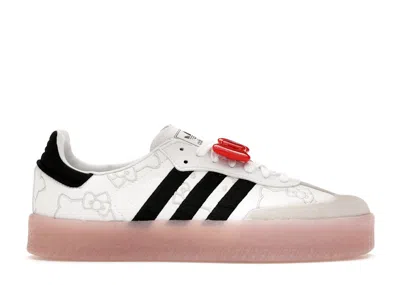 Pre-owned Adidas Originals Sambae Hello Kitty (women's) Sneakers In White/core Black/clear Pink