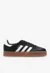 Adidas Originals Sambae Leather Low-top Sneakers In Black
