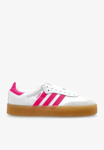Adidas Originals Sambae Leather Low-top Sneakers In White