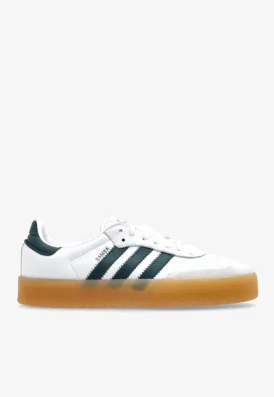 Adidas Originals Sambae Leather Low-top Sneakers In White