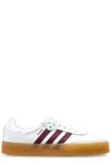 Adidas Originals Womens Samba Leather Low-top Trainers White Shadow Red Offwhit In Ftwwht/shared/owhite