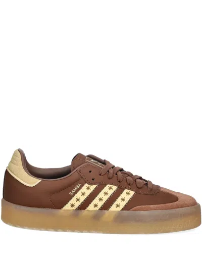 Adidas Originals Sambae Star-motif Sneakers In Brown