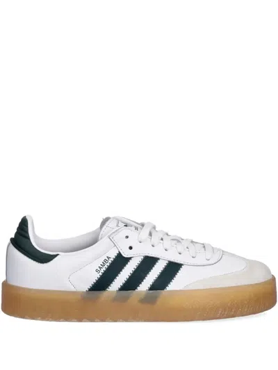 Adidas Originals Sambae Three-stripe Low-top Sneakers In White
