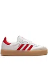 Adidas Originals Low-top Sneakers With Rubber Sole And Stripes In White