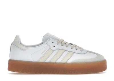 Pre-owned Adidas Originals Sambae (women's) Sneakers In Beige/white/gum