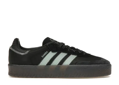 Pre-owned Adidas Originals Sambae (women's) Sneakers In Core Black/haze Green
