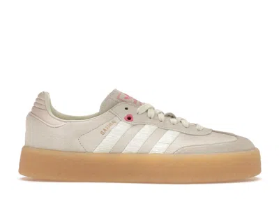 Pre-owned Adidas Originals Sambae (women's) Sneakers In Ivory/pink Fusion In Multi