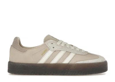 Pre-owned Adidas Originals Sambae (women's) Sneakers In Linen/off White/grey