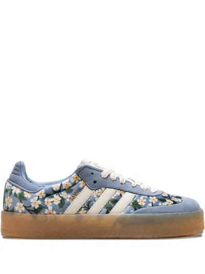 Adidas Originals Sambae X Liberty London Floral-print Sneakers In Blue