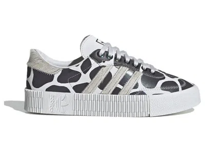 Pre-owned Adidas Originals Sambarose Animal Pack (women's) Sneakers In Crystal White/core Black