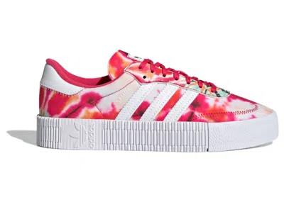 Pre-owned Adidas Originals Sambarose Tie Dye (women's) Sneakers In Power Pink/cloud White In Multi