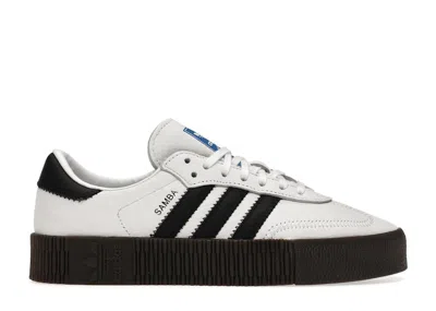 Pre-owned Adidas Originals Sambarose White Black (women's) Sneakers In Cloud White/core Black/gum In Multi