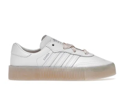 Pre-owned Adidas Originals Sambarose White (women's) Sneakers In Footwear White/halo Pink