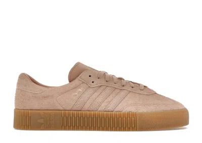 Pre-owned Adidas Originals Sambarose (women's) Sneakers In Ash Pearl/gum In Gray