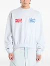 Adidas Originals Santa Monica Crew-neck Sweatshirt In Gray