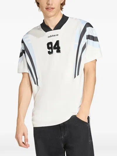 Adidas Originals Santiago Aop Infill T-shirt In White