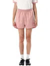 Adidas Originals Satin Ruffled 3-stripes Shorts In Pink