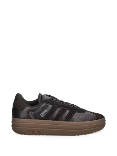 Adidas Originals Satin-finish Platform Sneakers In Brown