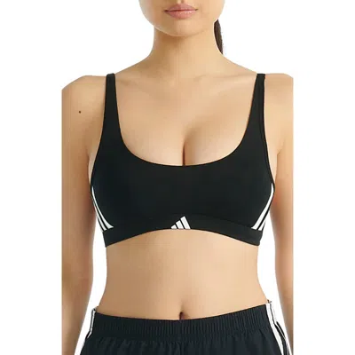 Adidas Originals Scoop Wireless Bra In Black