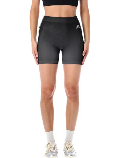 Adidas Originals Seamless Booty Shorts - Tight Fit Size M In Black