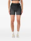 Adidas Originals Seamless Stripe Shorts In Black