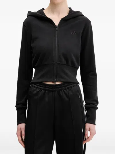 Adidas Originals Seasonal Essentials Zip-up Hoodie In Black