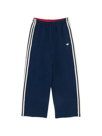 Adidas Originals Seersucker Side-stripe Track Pants In Multi