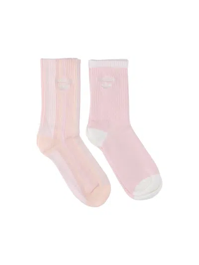 Adidas Originals Set 2 Socks Logo In Pink