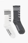 ADIDAS ORIGINALS SET OF 2 PAIRS OF LONG SOCKS WITH EMBROIDERED LOGO