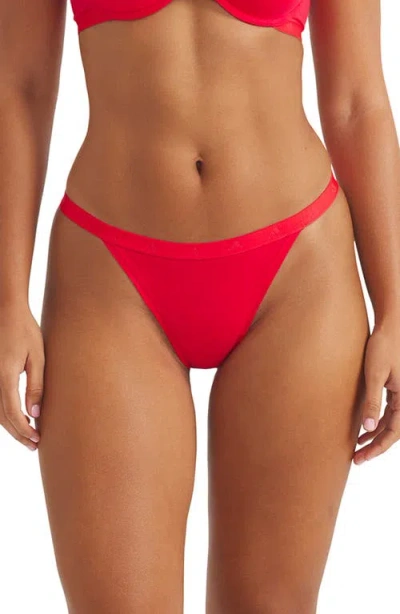Adidas Originals Set Of 3 String Bikini Briefs In Pink
