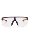 Adidas Originals Shield-frame Sunglasses In Black