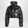 Adidas Originals Shiny Finish Cropped Puffer Jacket In Black