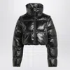 Adidas Originals Shiny Finish Cropped Puffer Jacket In Black