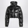 Adidas Originals Shiny Finish Cropped Puffer Jacket In Black