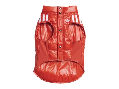 Pre-owned Adidas Originals Shiny Pet Vest In Soft Red/white