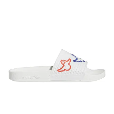 Pre-owned Adidas Originals Shmoofoil Slide 'playful Graphics' In White