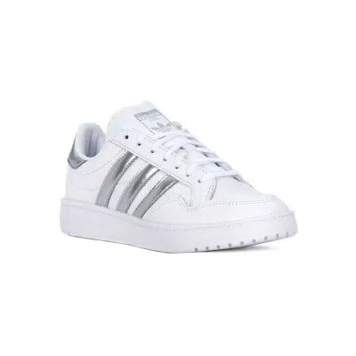 Pre-owned Adidas Originals Shoes Universal Women Adidas Team Court W Eg9824 White-silver In Multicolor